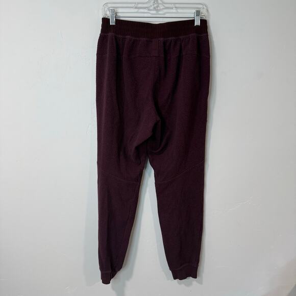 Lululemon Men's At Ease Jogger Sweatpants Lounge Athleisure Medium Maroon Red - Picture 5 of 11
